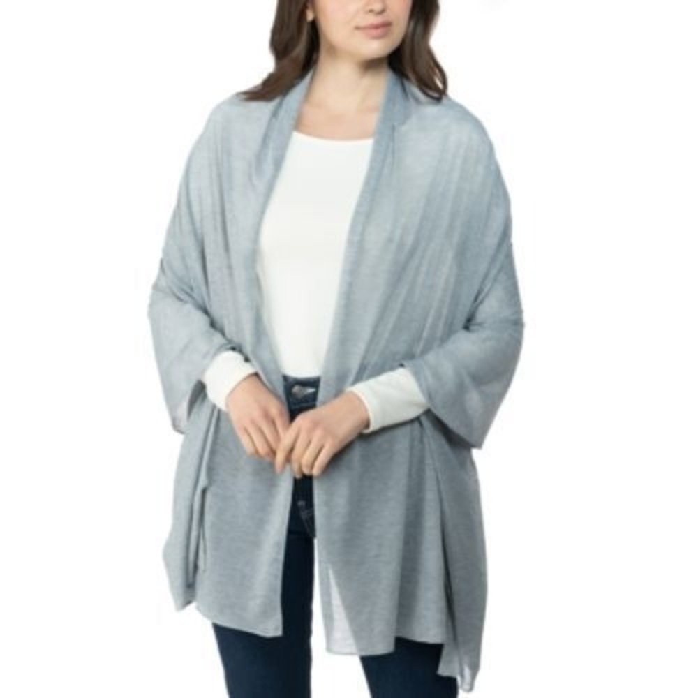 Jenni Heather Grey Multi Wrap Scarf One Size